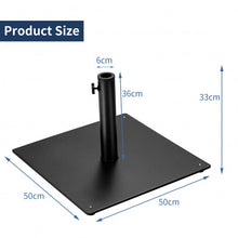 Load image into Gallery viewer, Steel Heavy Duty Patio Market Umbrella Base with 3 Adapters for Backyard