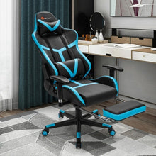 Load image into Gallery viewer, Reclining Racing Chair with Lumbar Support Footrest