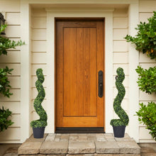 Load image into Gallery viewer, 2 pcs 4 ft Artificial Boxwood Decoration Spiral Tree