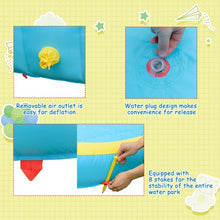 Load image into Gallery viewer, Double Side Inflatable Water Slide Park with Climbing Wall