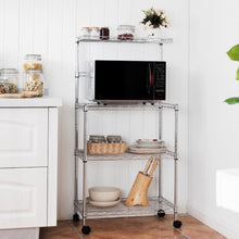 Load image into Gallery viewer, 3-Tier Kitchen Microwave Baker Stand Storage Cart Rack