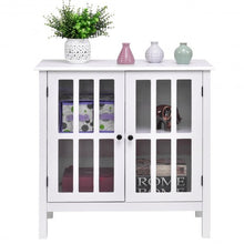 Load image into Gallery viewer, Glass Door Sideboard Console Storage Buffet Cabinet