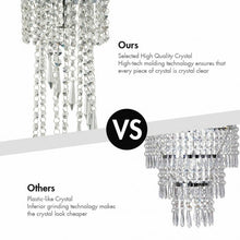 Load image into Gallery viewer, Elegant Ceiling Crystal Chandeliers with Stainless Base