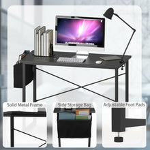 Load image into Gallery viewer, Modern Computer Desk Study Writing Table with Storage Bag for Home and Office-M