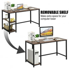 Load image into Gallery viewer, 47"/55" Computer Desk Office Study Table Workstation Home w/Adjustable Shelf -L