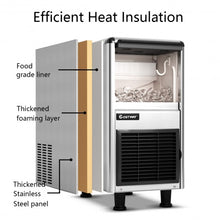 Load image into Gallery viewer, Freestanding Stainless Steel Commercial Ice Maker