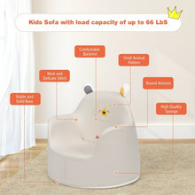 Load image into Gallery viewer, Kids Cartoon Sofa Seat Toddler Children Armchair Couch-White