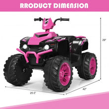 Load image into Gallery viewer, 12V Kids 4-Wheeler ATV Quad Ride On Car -Pink