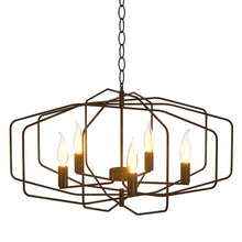 Load image into Gallery viewer, 28" Folding Rotatable Chandelier 5 Lights Metal Ceiling Lamp