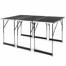 Load image into Gallery viewer, 3 pcs Folding Height Adjustable Camping Picnic Table Set