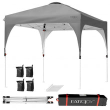 Load image into Gallery viewer, 8' x 8' Outdoor Pop Up Tent Canopy Camping Sun Shelter with Roller Bag-Gray