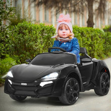 Load image into Gallery viewer, 12V 2.4G RC Electric Vehicle with Lights-Black