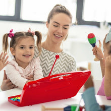 Load image into Gallery viewer, 25 Notes Kids Glockenspiel Chromatic Metal Xylophone-Red