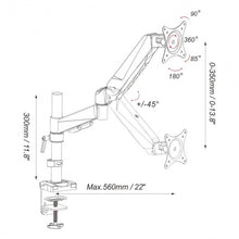 Load image into Gallery viewer, Spring Arm LCD Desk Mount Computer Screen Bracket