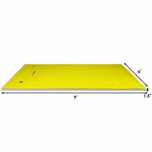 Load image into Gallery viewer, 9' x 6' 3 Layer Floating Water Pad Foam Mat -Yellow