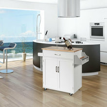 Load image into Gallery viewer, Spice Rack Towel Rack Drawer Cabinet-White