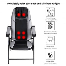 Load image into Gallery viewer, Adjustable Folding Shiatsu Massage Chair with USB Port