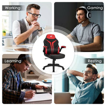 Load image into Gallery viewer, Height Adjustable Swivel High Back Gaming Chair Computer Office Chair-Red