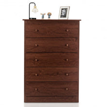 Load image into Gallery viewer, 5-Drawer Dresser with Smooth Slide Rail