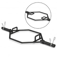 Load image into Gallery viewer, 56" Olympic Hexagon Deadlift Trap Bar with Folding Grips Powerlifting-Black