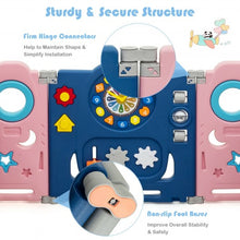 Load image into Gallery viewer, 14-Panel Foldable Baby Playpen Kids Safety Play Center with Lockable Gate