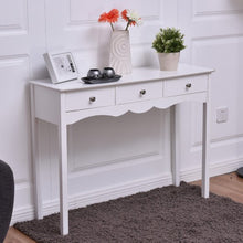 Load image into Gallery viewer, Side Sofa Table with Storage 3-Drawers-white