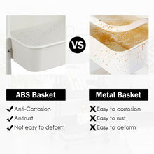 Load image into Gallery viewer, 3-Tier Utility Cart Storage Rolling Cart with Casters-White