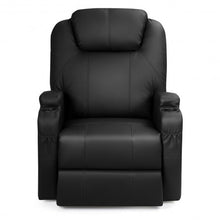 Load image into Gallery viewer, Electric Lift Power Recliner Heated Vibration Massage Chair-Black