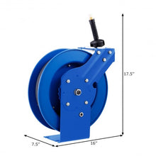 Load image into Gallery viewer, 300 PSI 3/8" x 25' Auto Rewind Retractable Compressor Hose Reel