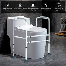 Load image into Gallery viewer, Stand Alone Toilet Safety Rail with Adjustable Handrail Frame