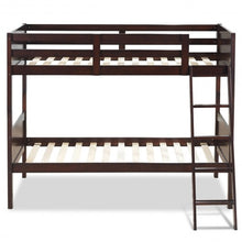Load image into Gallery viewer, Wooden Bunk Beds Convertable 2 Individual Beds-Brown