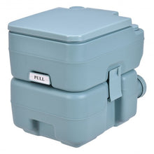 Load image into Gallery viewer, 5 Gallon 20 L Outdoor / Indoor Potty Commode Portable Flush Toilet-Green