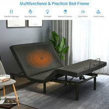 Load image into Gallery viewer, Adjustable Electric Bed Frame with Massage Remote Control