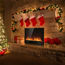 Load image into Gallery viewer, 40 " Electric Fireplace Recessed Wall Mounted with Multicolor Flame