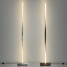 Load image into Gallery viewer, 48" Helix LED Floor Lamp Modern Standing Pole Light-Black