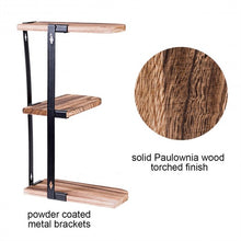 Load image into Gallery viewer, Wall Corner Shelves 3-Tier Rustic Wood Floating Storage Shelves