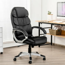 Load image into Gallery viewer, Ergonomic Office High Back Leather Adjustable Chair -Black