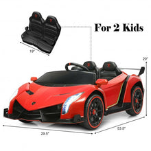 Load image into Gallery viewer, 12V 2-Seater Licensed Lamborghini Kids Ride On Car with RC and Swing Function