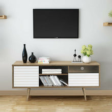 Load image into Gallery viewer, Modern TV Stand with 3 Shelves Storage Drawer