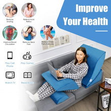 Load image into Gallery viewer, 4 Pcs Bed Wedge Pillow Incline with Head Support for Rest