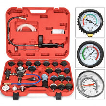 Load image into Gallery viewer, 28 pcs Pressure Tester Vacuum-Type Cooling System Refill Kit-Red