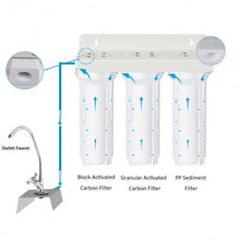 Load image into Gallery viewer, 3-Stage Under-Sink Water Filter System with Chromed Faucet