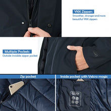 Load image into Gallery viewer, Men's Interchange 3 in 1 Waterproof Detachable Ski Jacket-Black-M