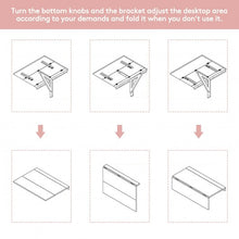 Load image into Gallery viewer, Space Saver Folding Wall-Mounted Drop-Leaf Table-Pink