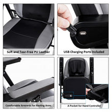 Load image into Gallery viewer, Adjustable Folding Shiatsu Massage Chair with USB Port