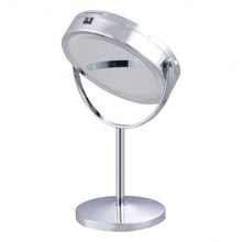 Load image into Gallery viewer, 7" Double-Sided Makeup Mirror 18 LED Lights 7x Magnification Vanity Beauty