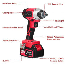 Load image into Gallery viewer, 20V Cordless Impact Wrench Brushless with 4.0 AH Battery
