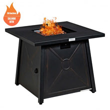 Load image into Gallery viewer, 30� Square Propane Gas Fire Table with Waterproof Cover