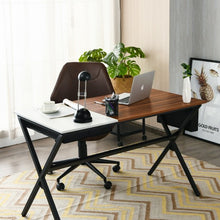 Load image into Gallery viewer, Writing Study Computer Desk with Drawer and Storage Bag-Natural