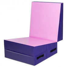 Load image into Gallery viewer, Folding Incline Tumbling Wedge Gymnastics Mat-Pink